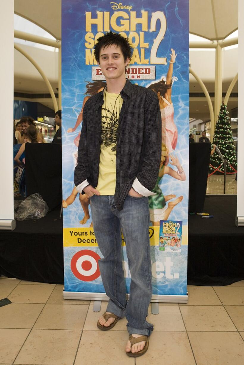 Lucas Grabeel at the promotional tour of "High School Musical."