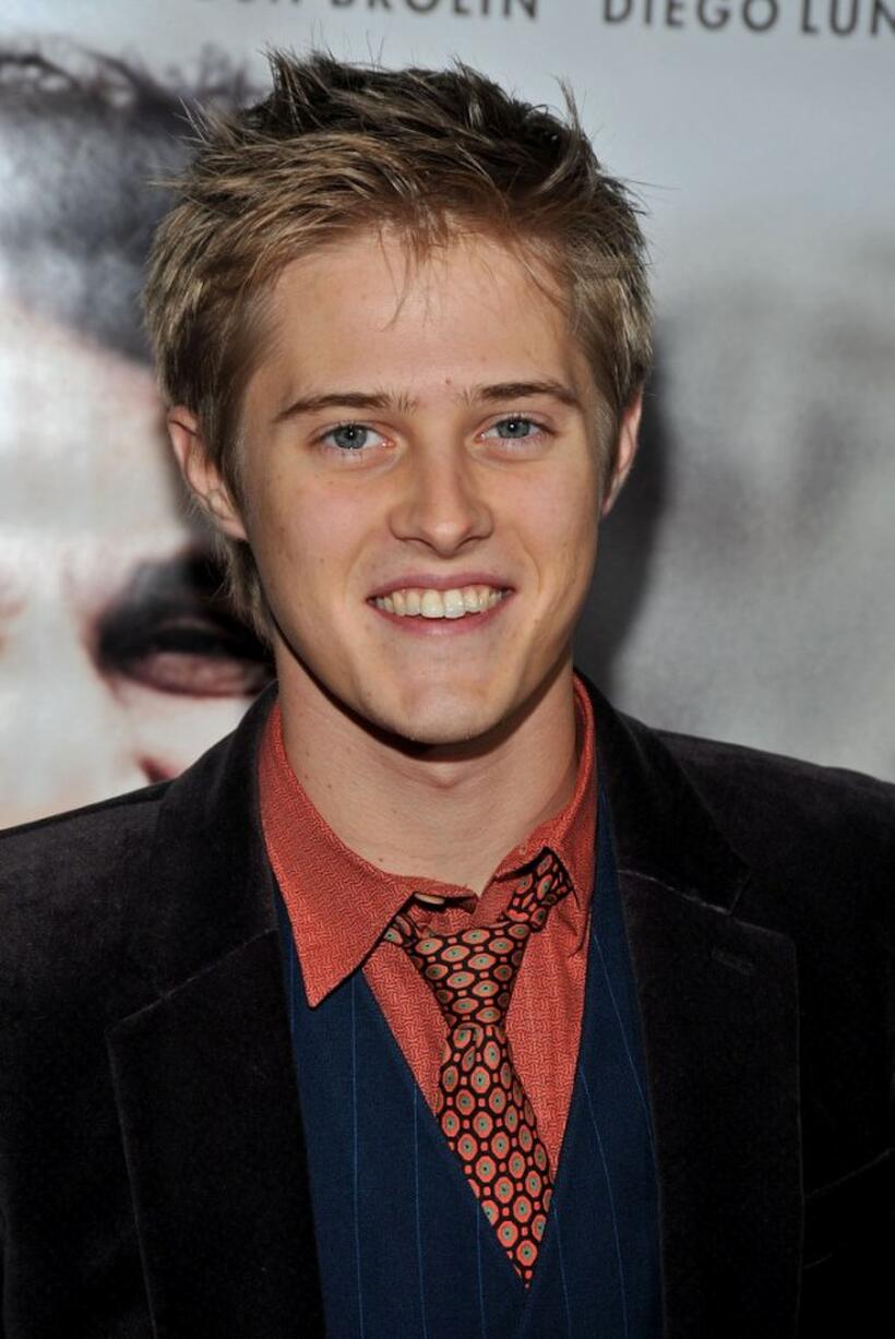 Lucas Grabeel at the Los Angeles premiere of "Milk."