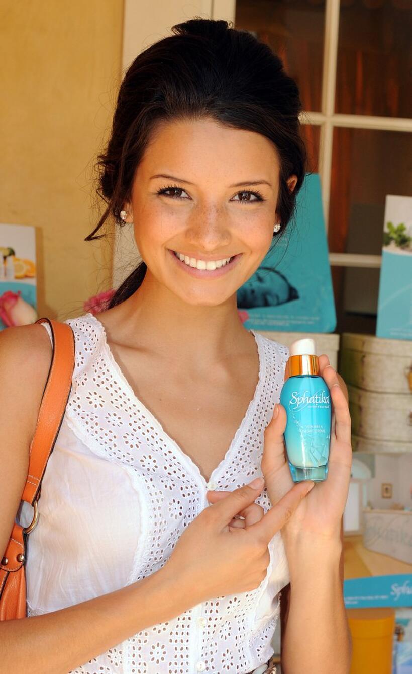 Alice Greczyn at the DPA Garden Party Gift Suite.