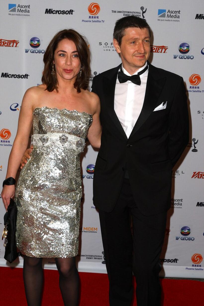 Sofie Grabol and Nicolaj Kopernikus at the 36th Annual International Emmy Awards.