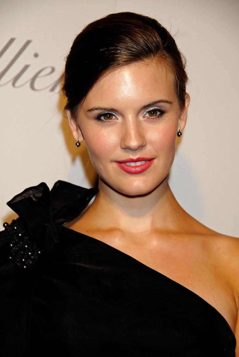 Maggie Grace at the Monique Lhuillier Salon opening.
