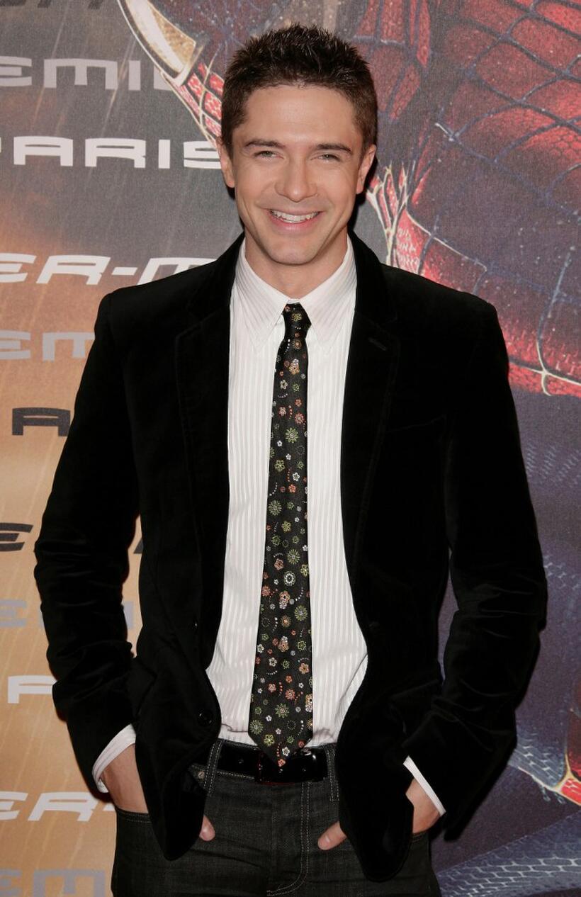 Topher Grace at the Paris film premiere of "Spider-Man 3".