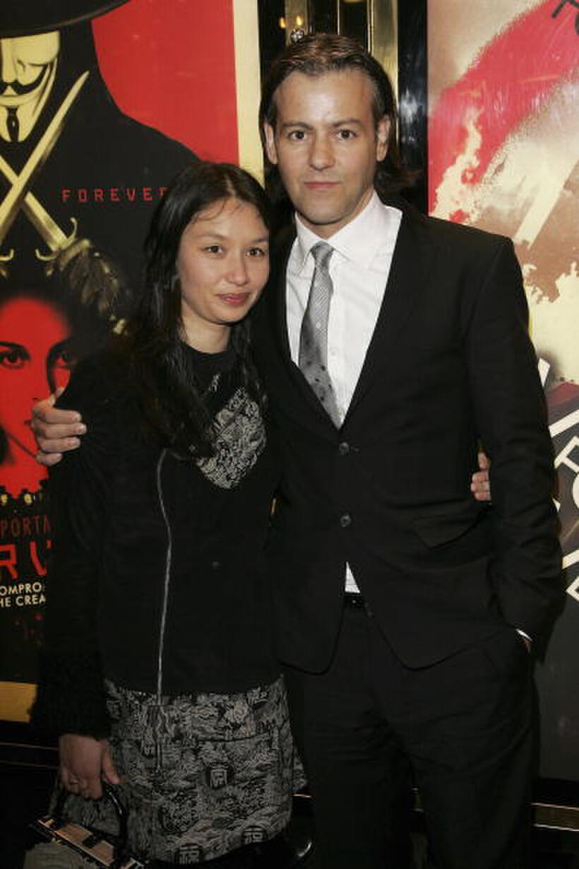 Rupert Graves and his wife at the UK premiere of "V For Vendetta" at the Empire Leicester Square.