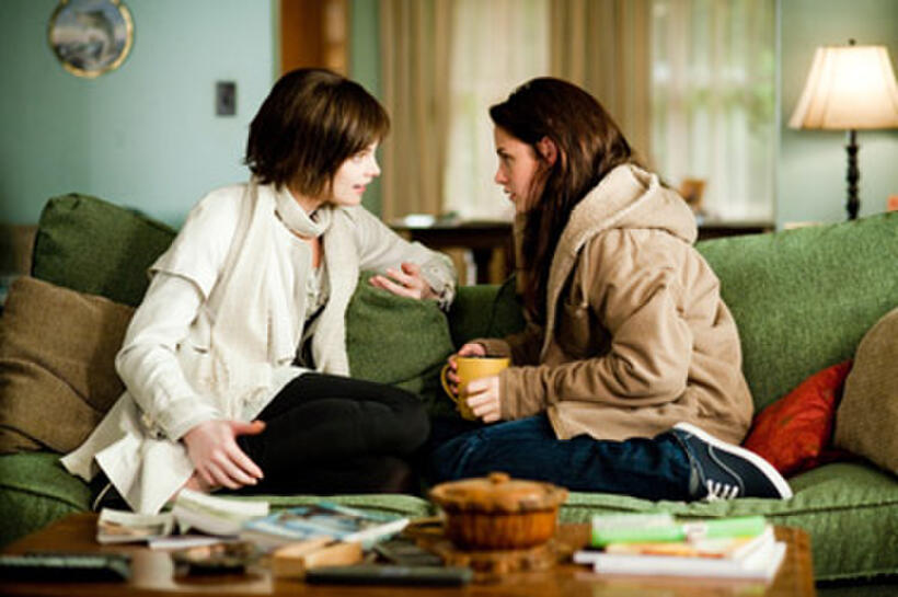 Ashley Greene and Kristen Stewart and Taylor Lautner in "The Twilight Saga: New Moon." 