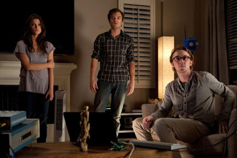 Ashley Greene, Sebastian Stan and Tom Felton in "The Apparition."