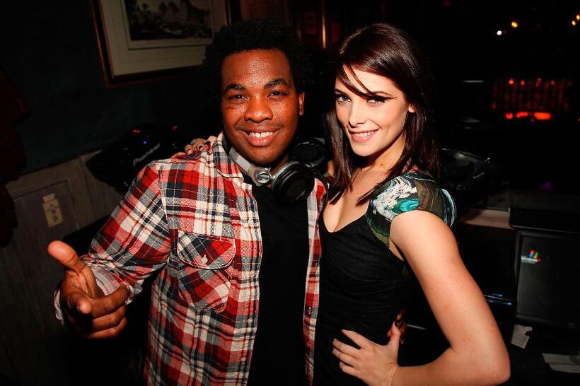 DJ Reach and Ashley Greene at the December Maxim Issue with Ashley Greene.
