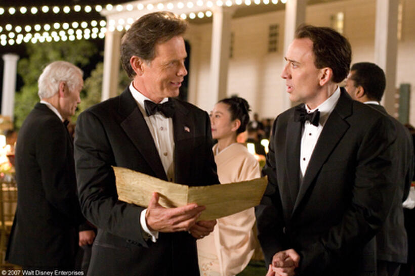 Bruce Greenwood and Nicolas Cage in "National Treasure: Book of Secrets."