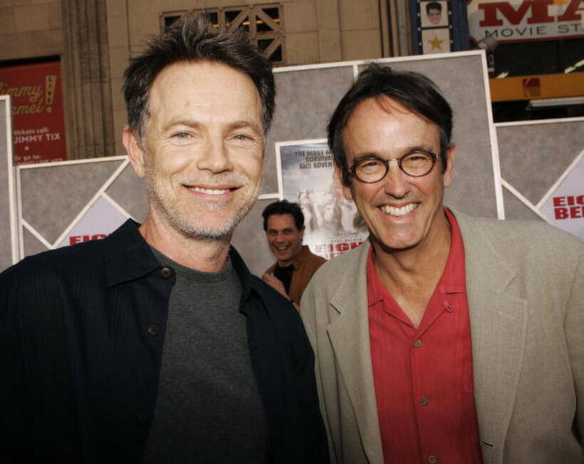 Bruce Greenwood and Pat Crowley at the premiere of "Eight Below".