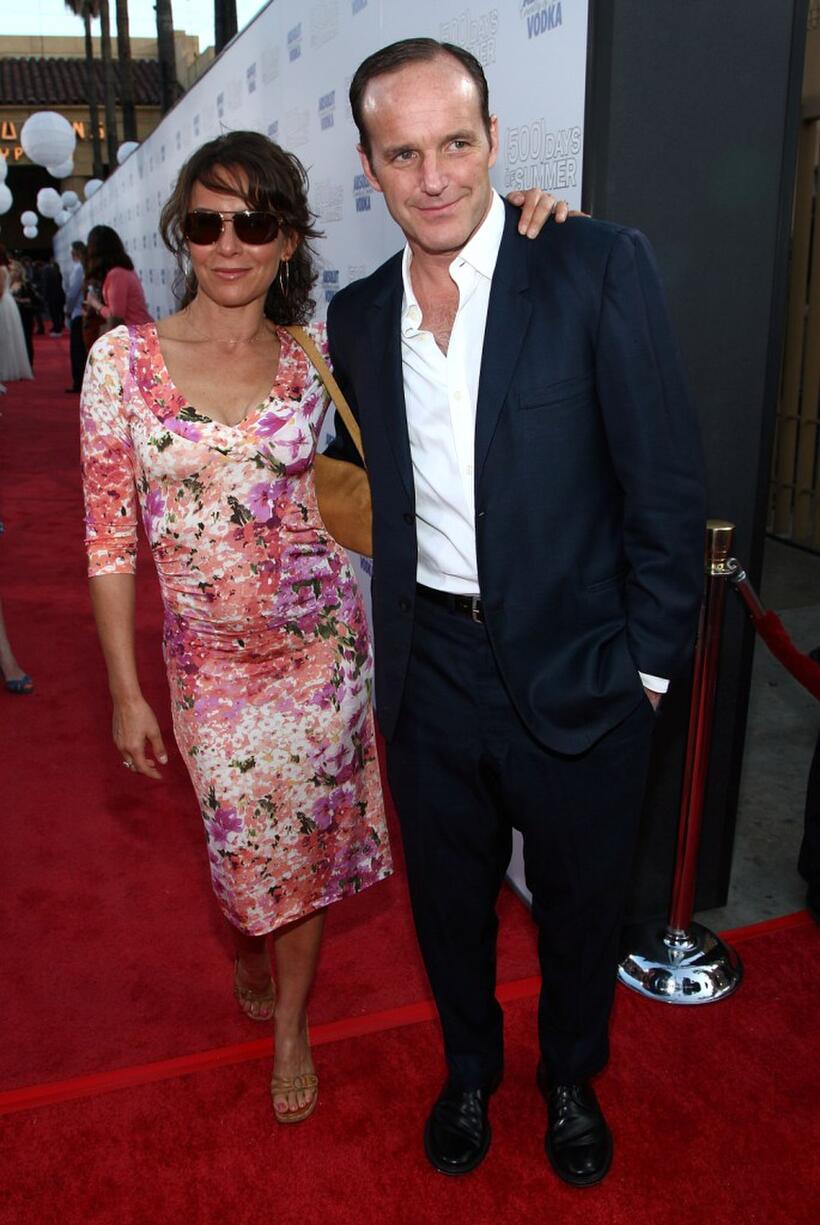 Jennifer Grey and Clark Gregg at the California premiere of "(500) Days of Summer."