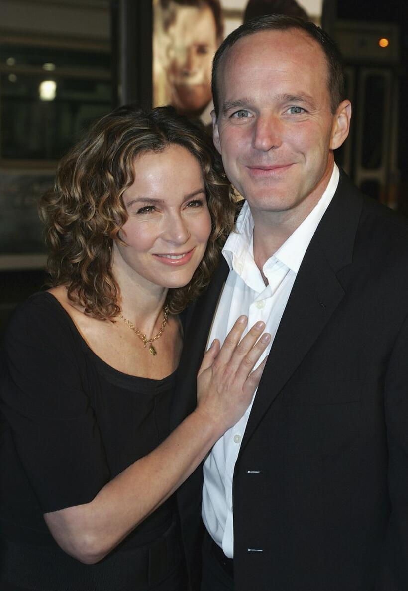 Jennifer Grey and Clark Gregg at the world premiere of "In Good Company."
