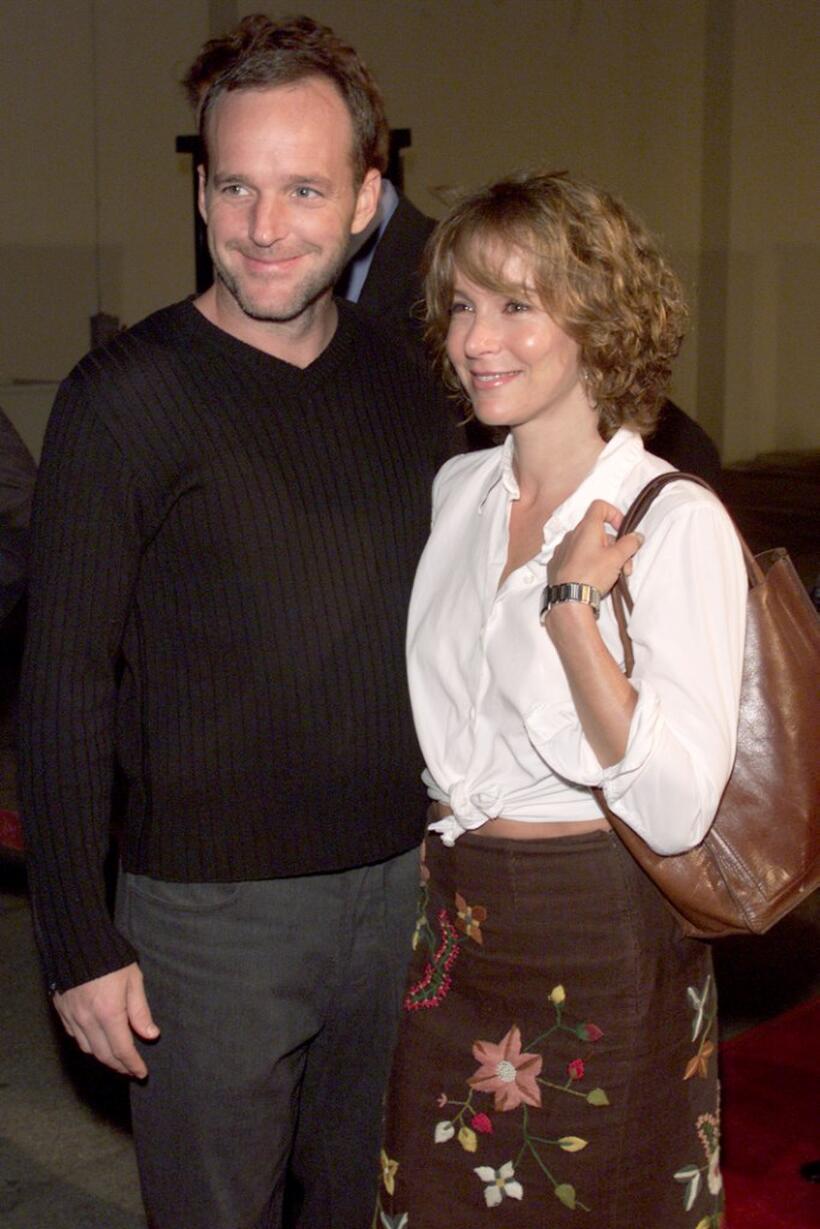 Clark Gregg and Jennifer Grey at the screening of "Tigerland."