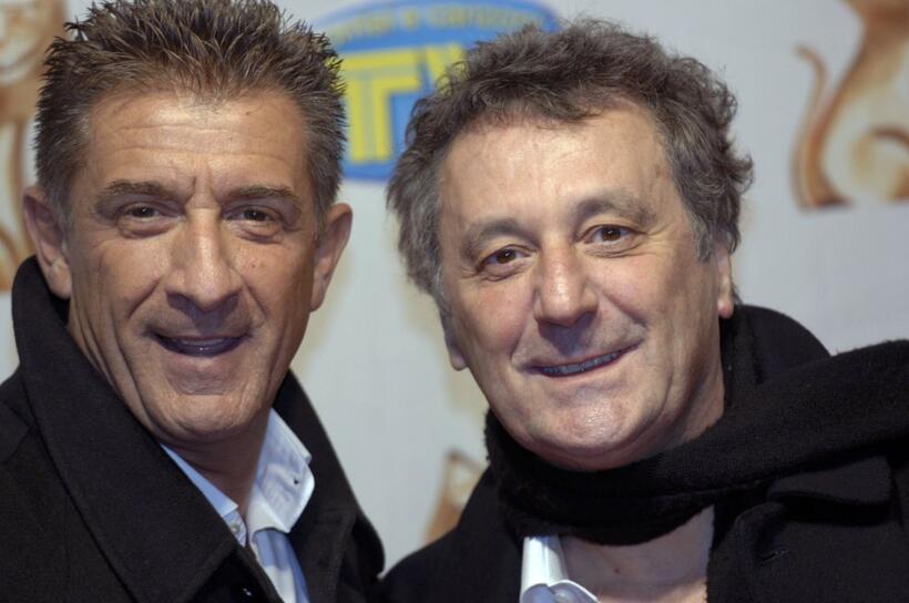Ezio Greggio and Enzo Iacchetti at the TV, Sport, Cinema And Music Italian Awards.