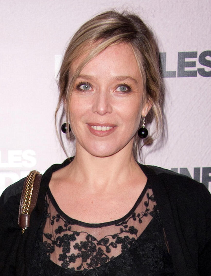 Marie Guillard at the Paris premiere of "Les Infideles."