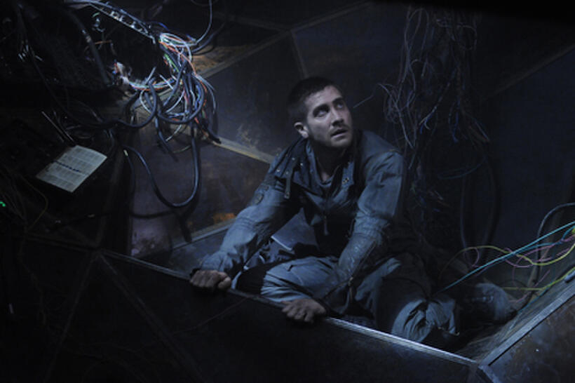 Jake Gyllenhaal as Colter Stevens in ``Source Code.''