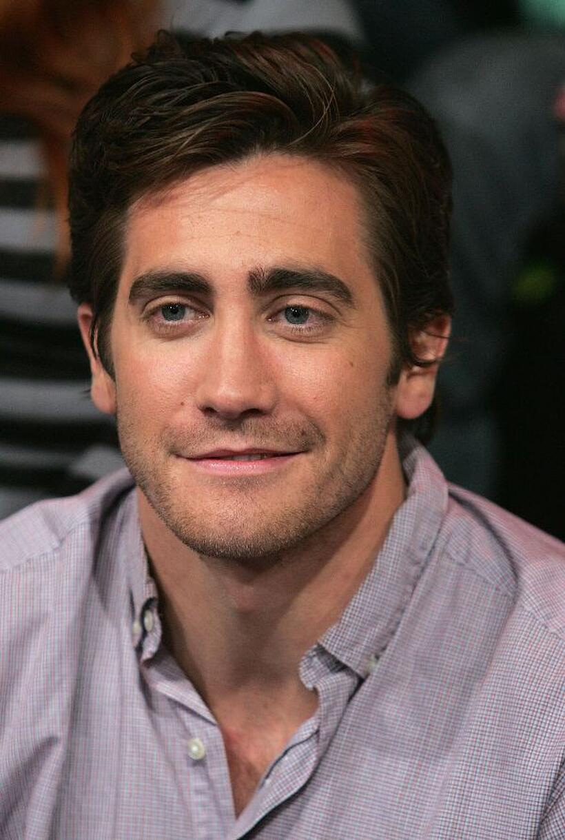 Jake Gyllenhaal at the MTV's Total Request Live.