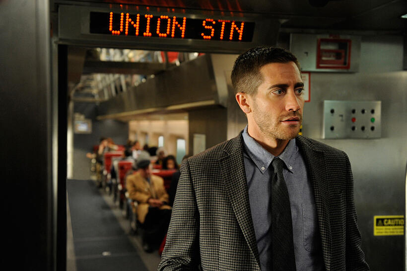 Jake Gyllenhaal as Colter Stevens in "Source Code.''