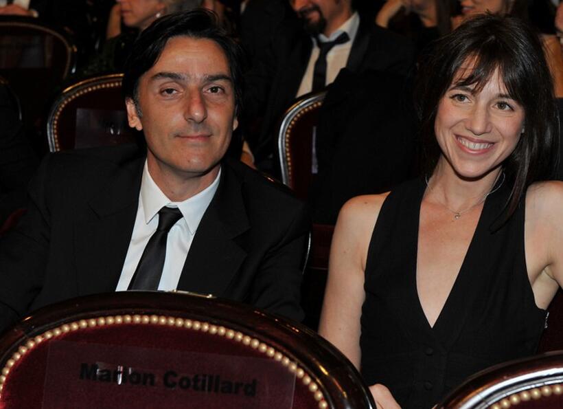 Yvan Attal and Charlotte Gainsbourg at the 35th Cesar Film Awards 2010.