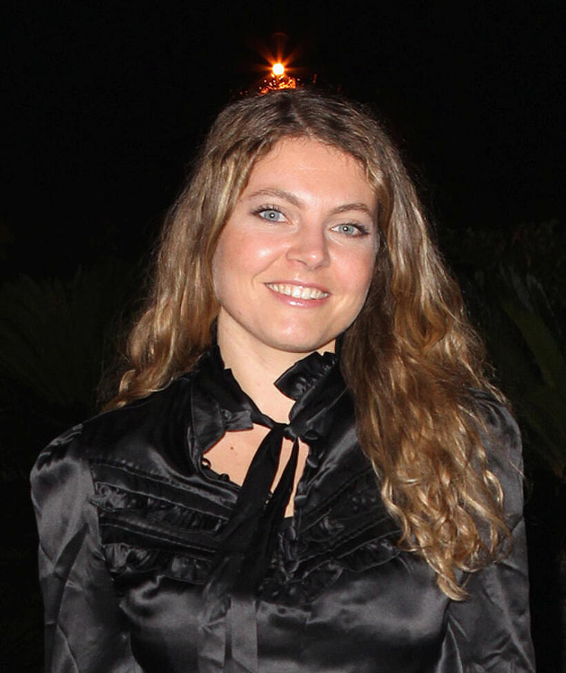 Sophie Guillemin at the opening party of 12th International "Festival des Antipodes" in France.