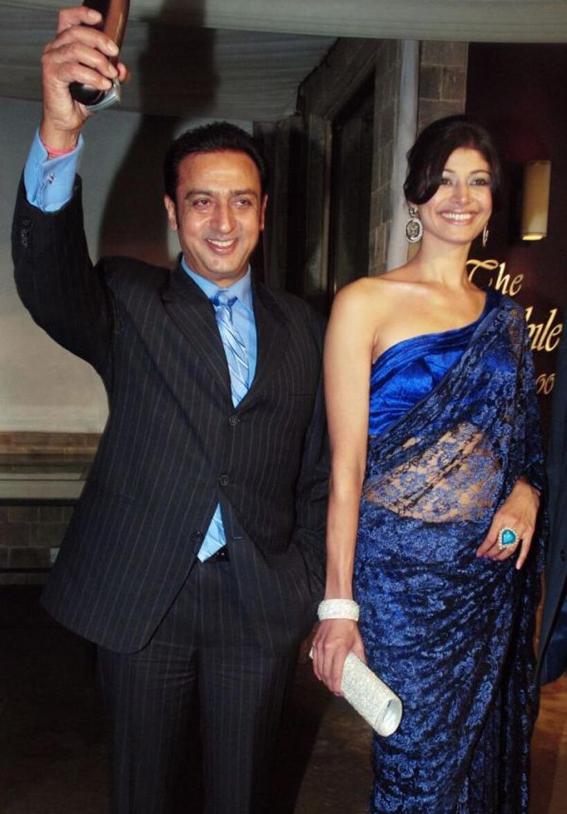Gulshan Grover and Pooja Umashankar at the launch party of "Honour Killings."