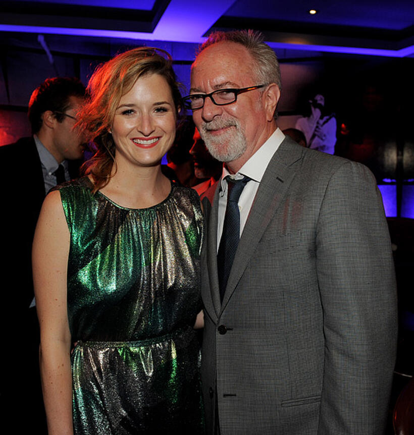 Grace Gummer and producer Gary Goetzman at the after party of the California premiere of "Larry Crowne."