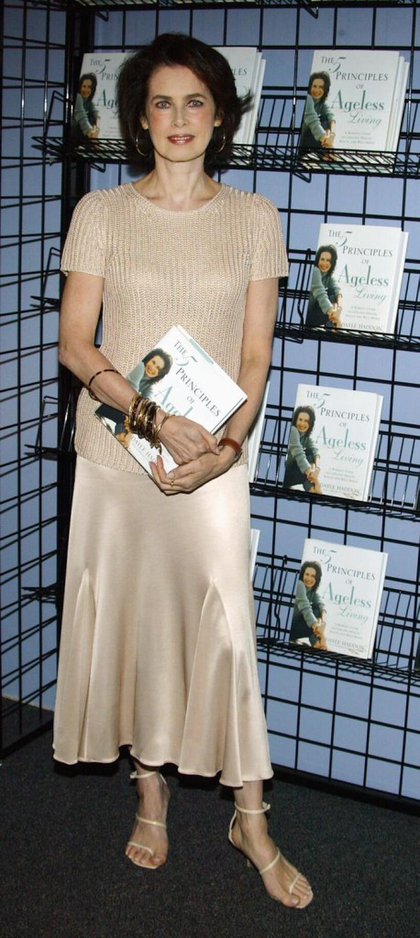 Dayle Haddon at the signing of new book "The 5 Principles of Ageless Living: A Woman's Guide to Lifelong Health Beauty and Well Being."