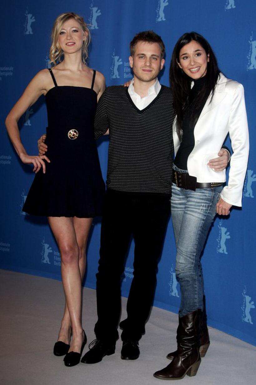 Siobhan Hewlett, Kevin Bishop and Dorka Gryllus at the 57th Berlin International Film Festival.