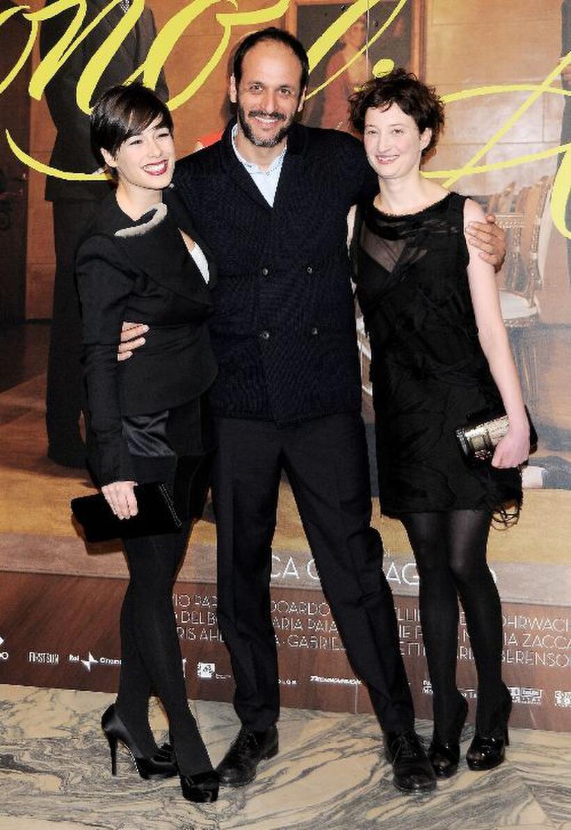 Diane Fleri, Luca Guadagnino and Alba Rohrwacher at the screening of "Io Sono L'Amore."