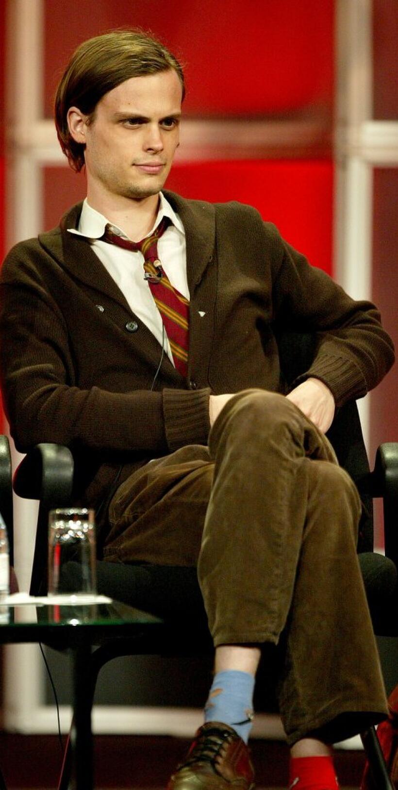 Matthew Gray Gubler at the panel discussion of "Criminal Minds" during the CBS 2005 Television Critics Association Summer Press Tour.