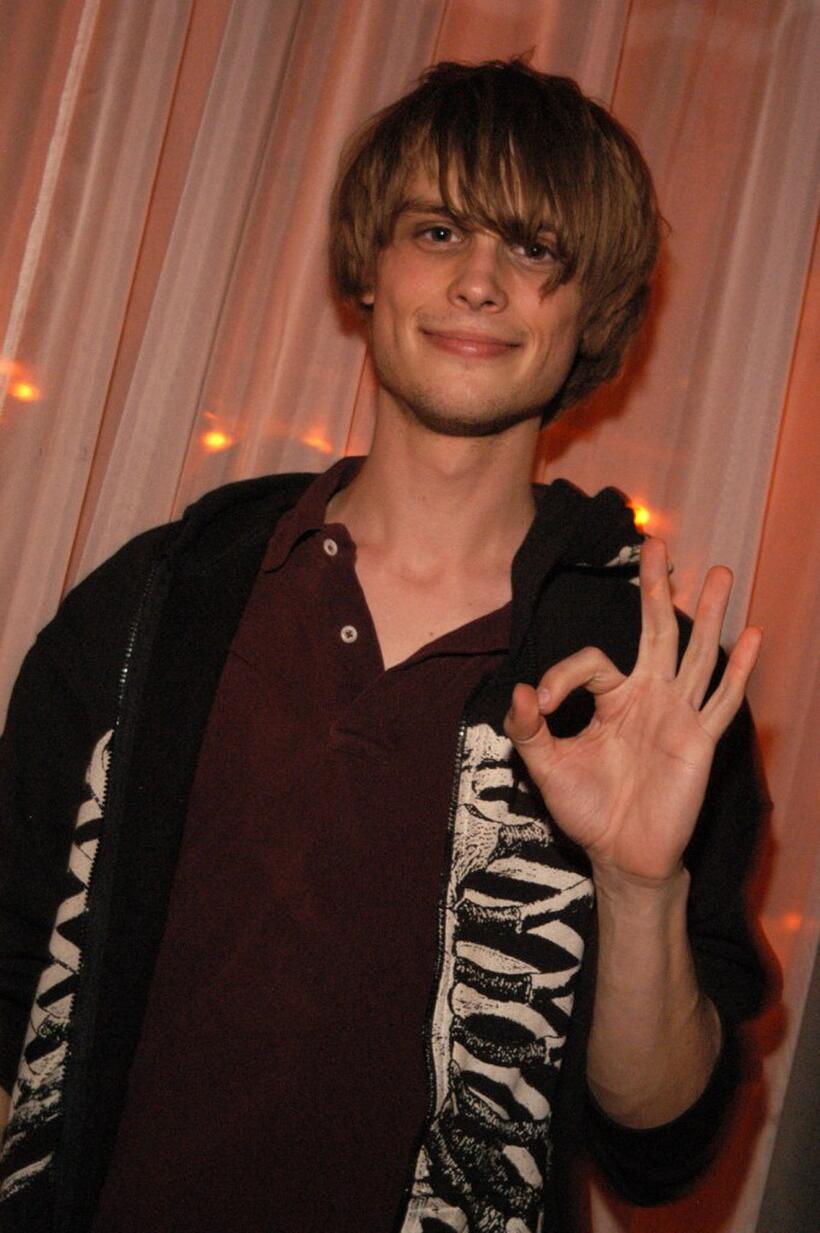 Matthew Gray Gubler at the Christopher Deane after party.
