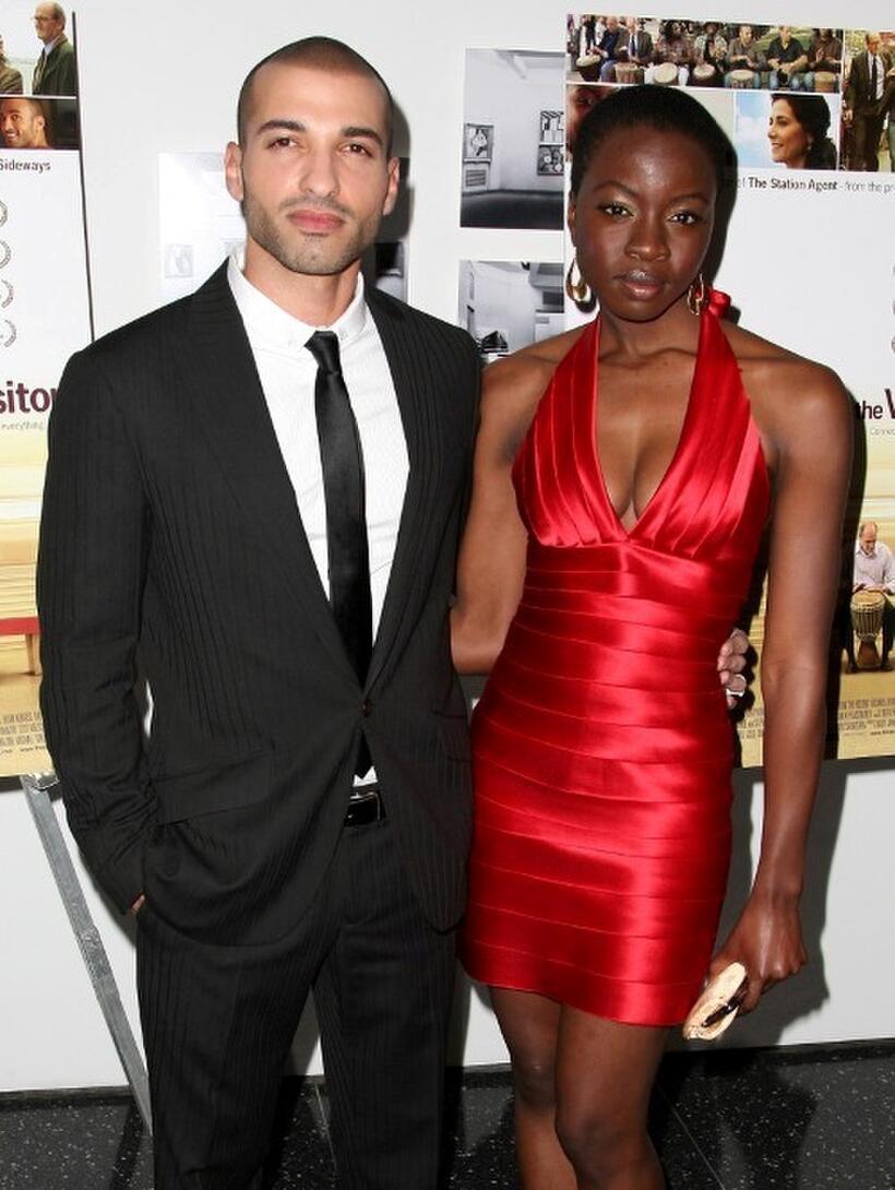 Haaz Sleiman and Danai Gurira at the red carpet screening of "The Visitor."