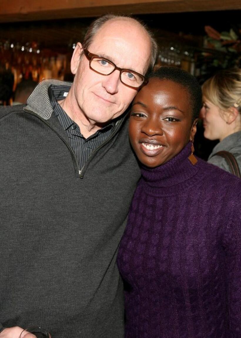 Richard Jenkins and Danai Gurira at the dinner for "Sleepwalking" during the 2008 Sundance Film Festival.