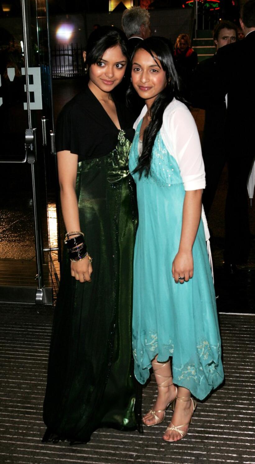 Afshan Azad and Shefali Chowdhury at the world premiere of "Harry Potter And The Goblet Of Fire."