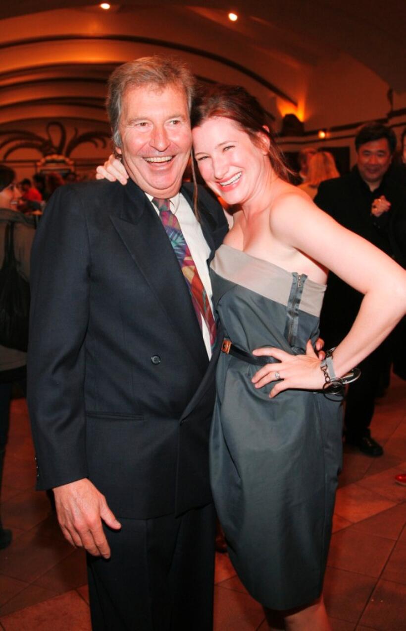 Director Bob Shaye and Kathryn Hahn at the premiere of "The Last Mimzy."