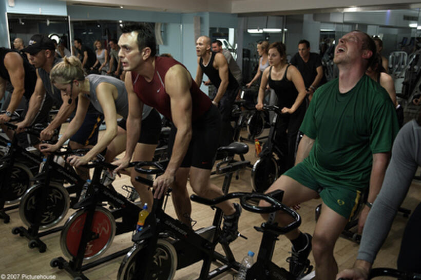 Hank Azaria and Simon Pegg in "Run, Fat Boy, Run."