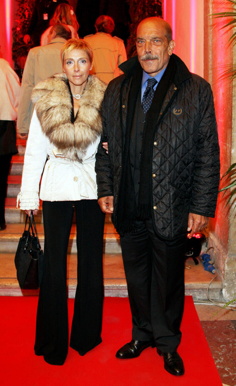 Orso Maria Guerrini and Guest at the opening party of the 4th International Rome Film Festival.