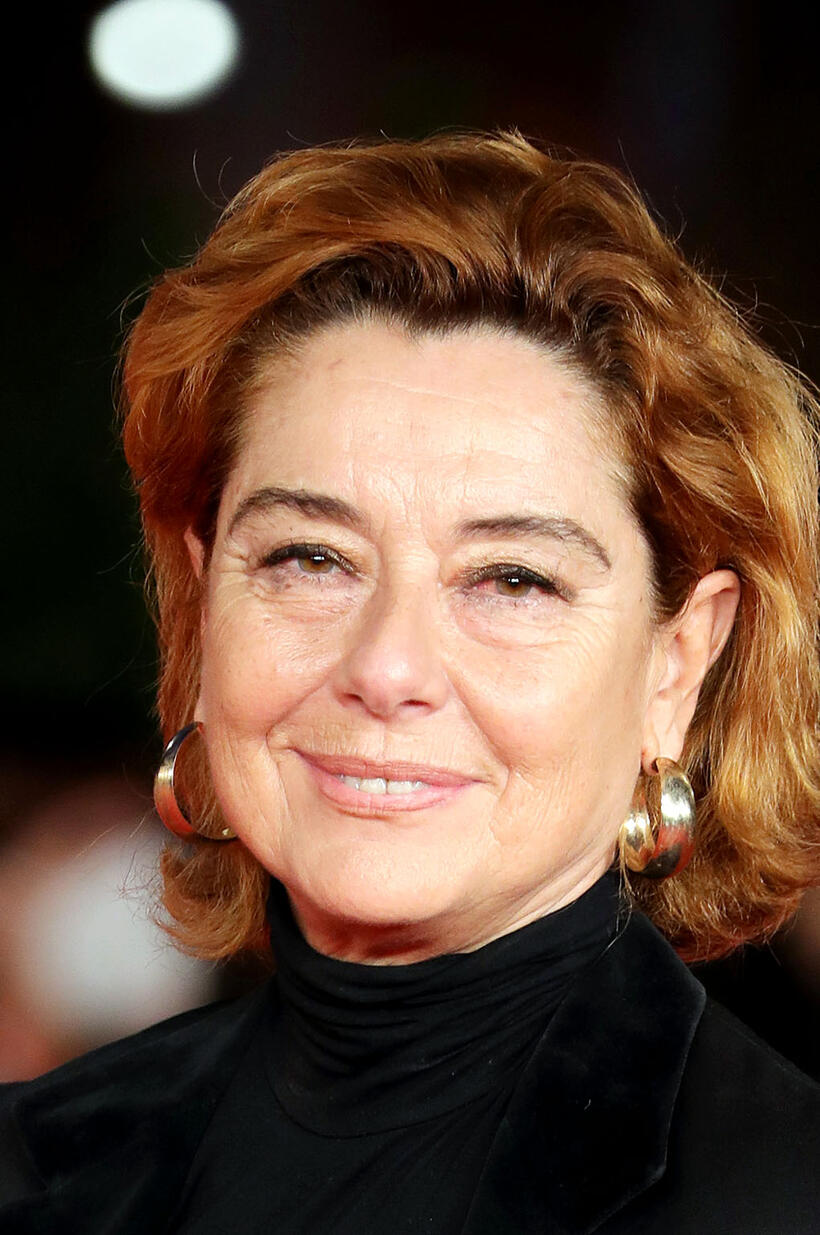 Monica Guerritore at the red carpet event for "Vita da Carlo" during the 16th Rome Film Fest 2021.