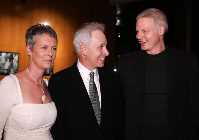 Christopher Guest, his wife Jamie Lee Curtis and Steven Bing at the Los Angeles premiere of the film "For Your Consideration".