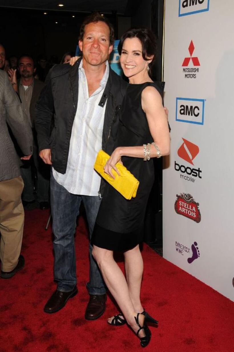 Steve Guttenberg and Ally Sheedy at the premiere of "Harold."