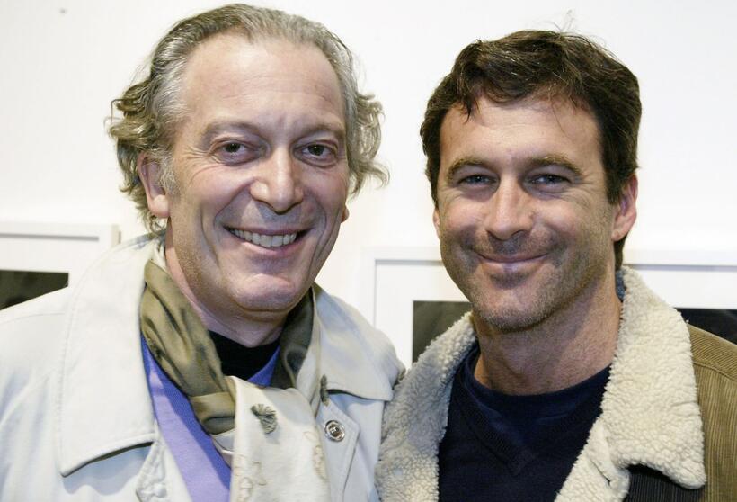 Ronald Guttman and Nick Gregory at the opening of photographer Patrick McMullan's gallery.
