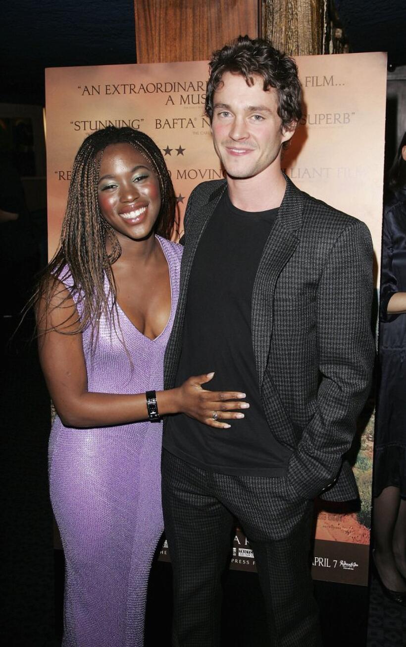 Claire-Hope Ashitey and Hugh Dancy at the UK premiere of "Shooting Dogs."