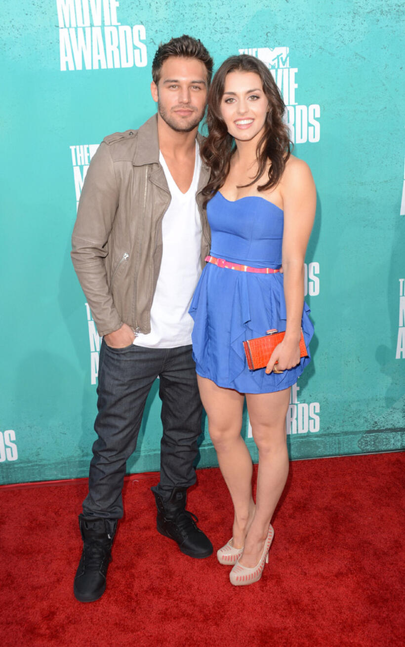 Ryan Guzman and Kathryn McCormick at the 2012 MTV Movie Awards in California.