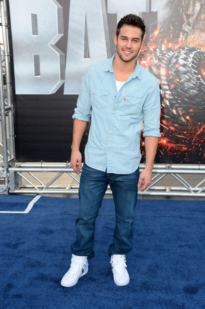 Ryan Guzman at the California premiere of "Battleship."