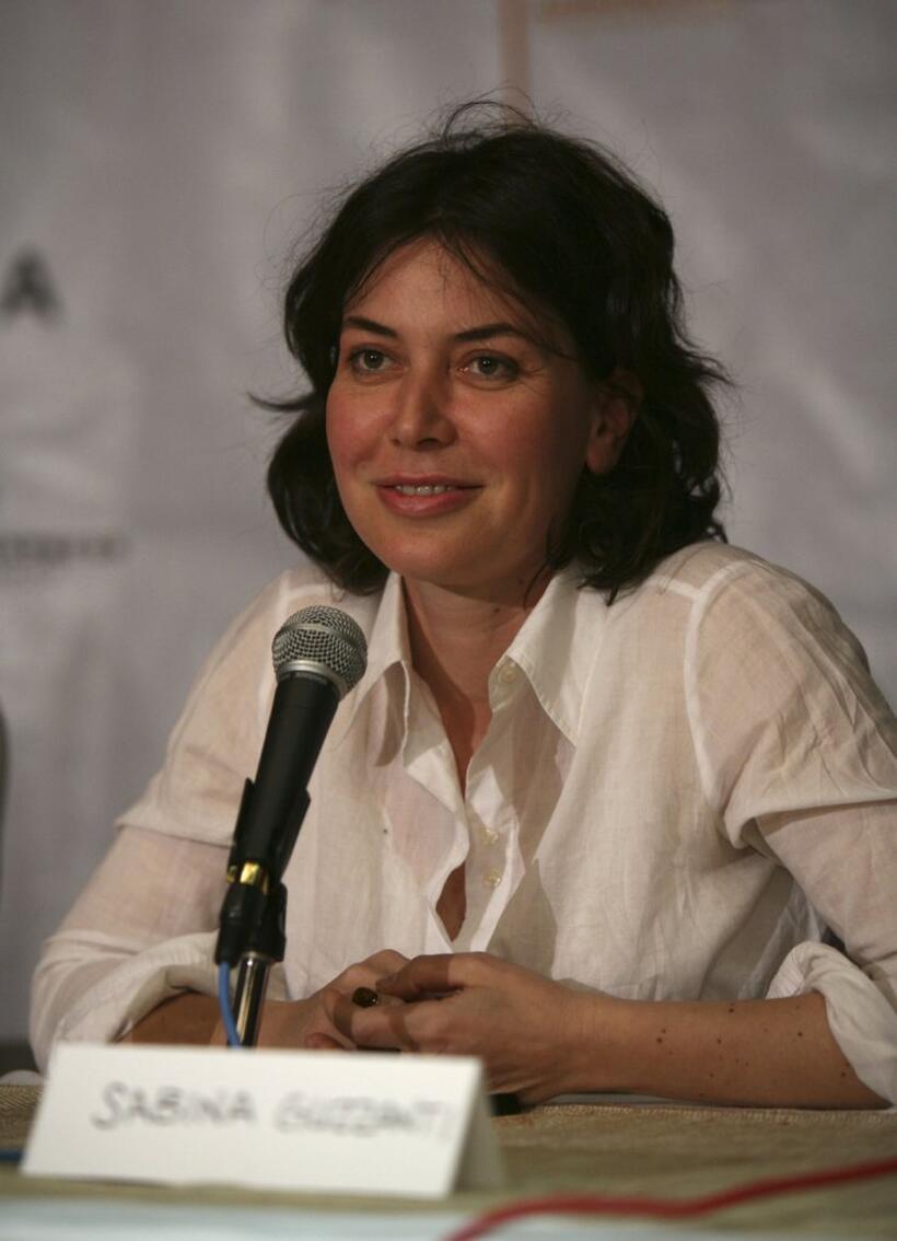Sabina Guzzanti at the press conference of "Viva Zapetero" during the 5th Annual Tribeca Film Festival.