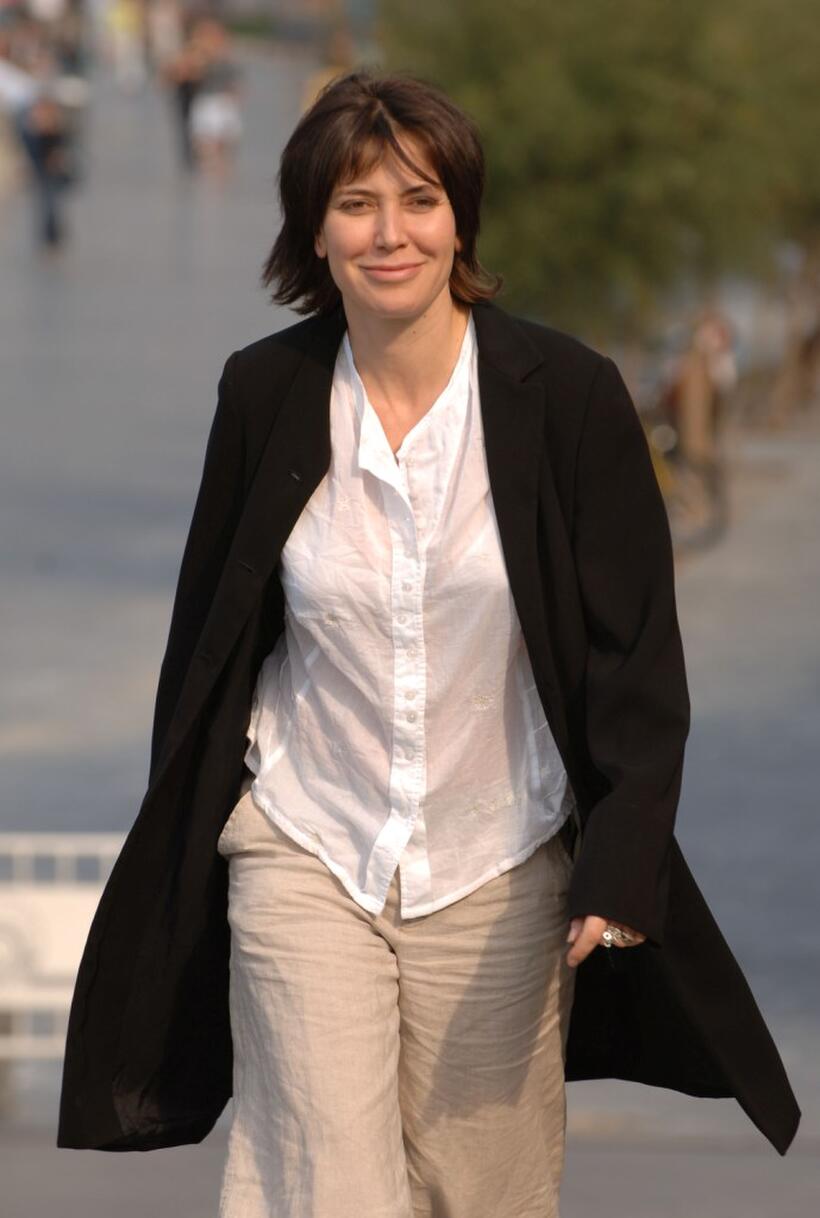 Sabina Guzzanti at the photocall of "Viva Zapetero" during the 53rd San Sebastian International Film Festival.