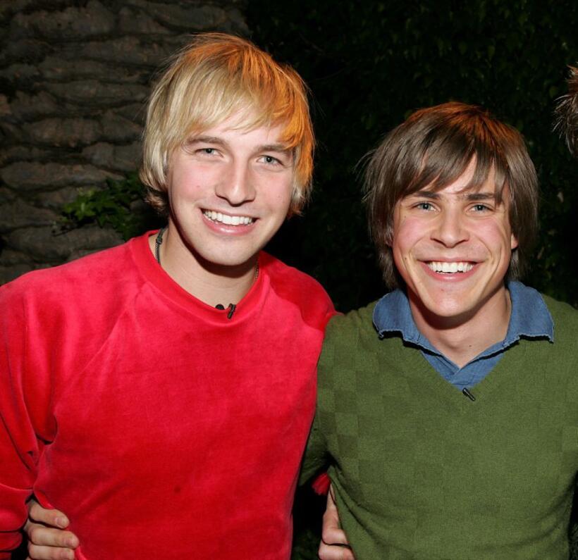 Ryan Hansen and Chris Lowell at the Church of Scientology's Christmas Stories XIV.