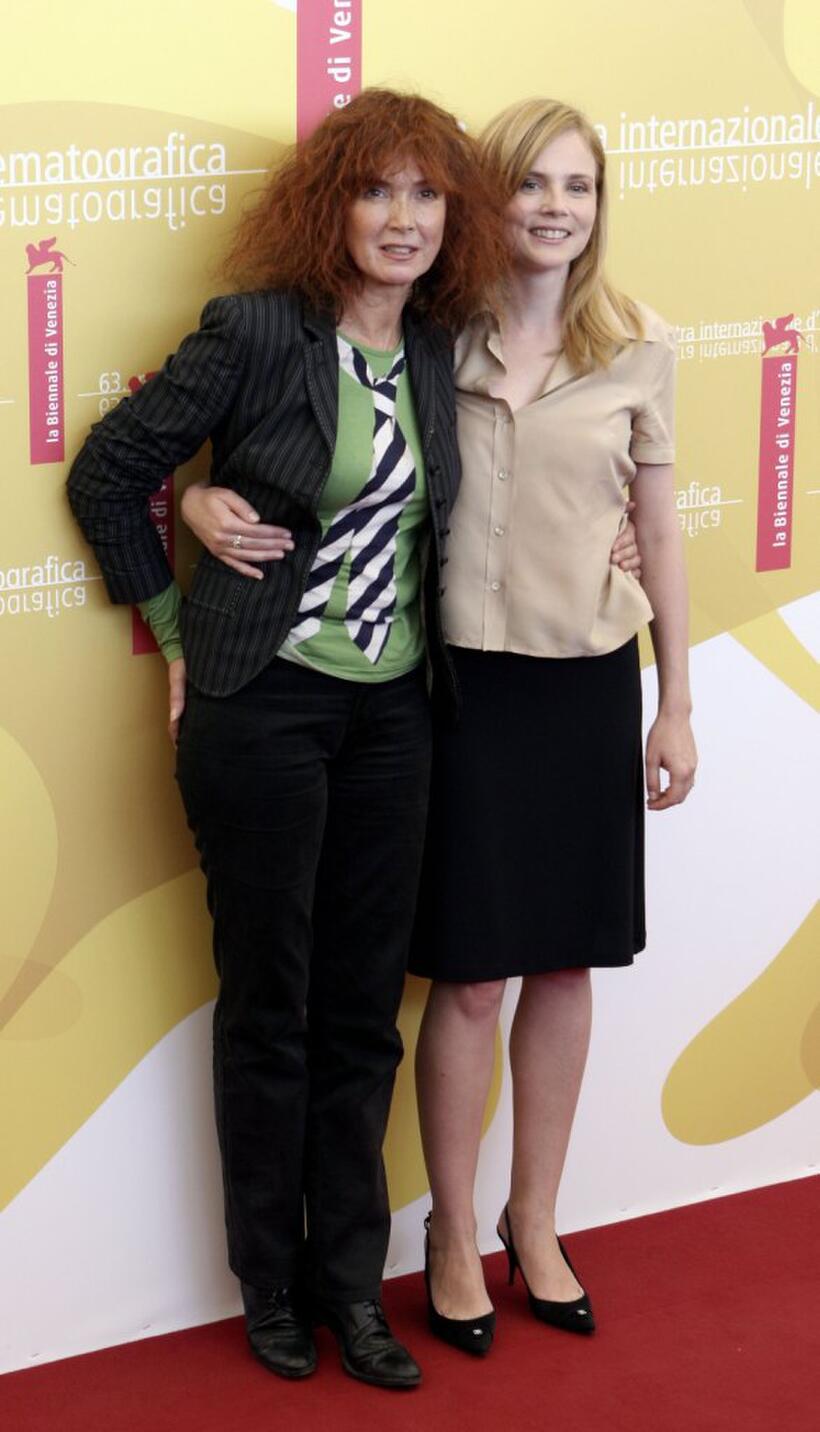 Sabine Azema and Isabelle Carre at the 63rd Venice Film Festival, attends the photocall for "Private Fears In Public Places".