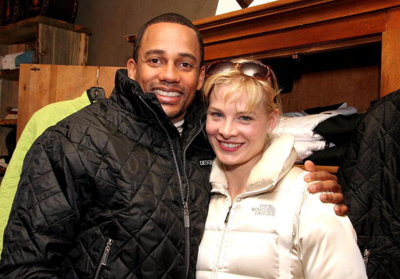Hill Harper and Melinda Page Hamilton at the Gibson Guitar Lounge.