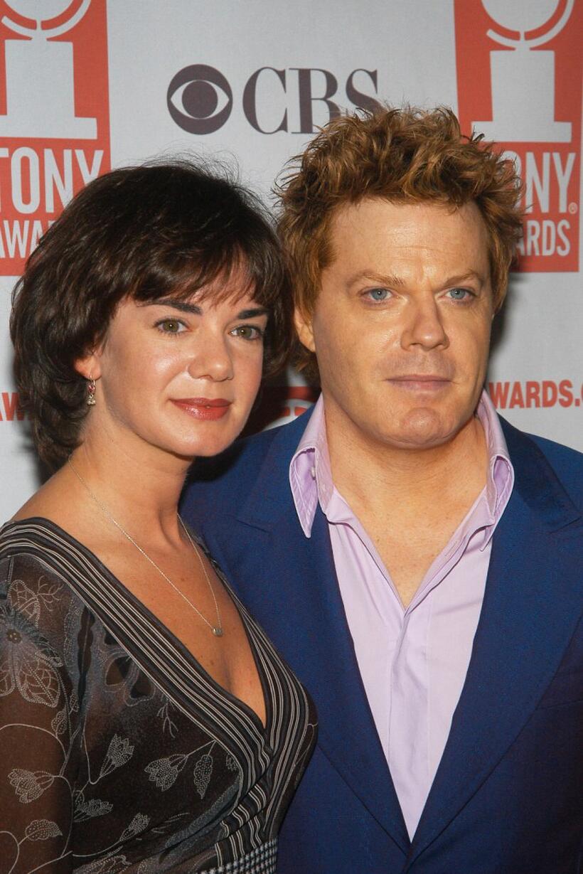 Victoria Hamilton and Eddie Izzard at the Tony Awards Nominee luncheon.