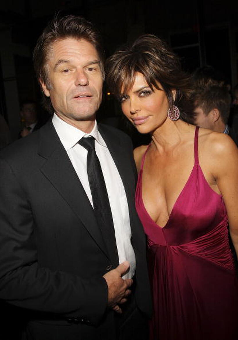 Harry Hamlin and Lisa Renna at the after-party for "Marc Jacobs and Louis Vuitton".
