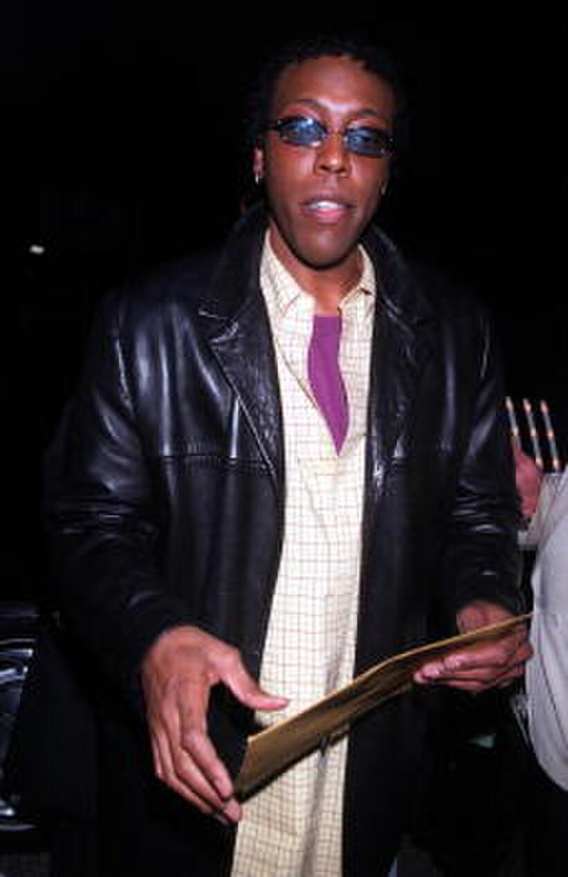 Arsenio Hall at the Mr. Chow's restaurant.